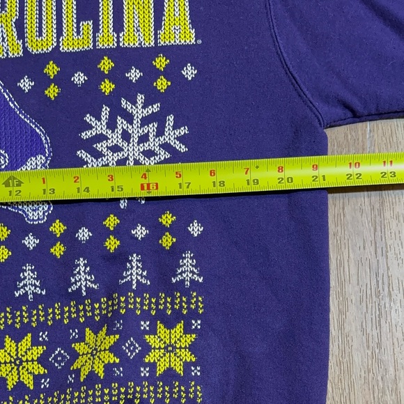 Champion Eco Fleece purple East Carolina cross stitch crew neck sweatshirt M - Picture 6 of 9